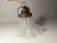 klosz falbanka do lampy elektrycznej z oprawką