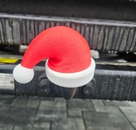 CZAPKA MIKOŁAJA NA HAK HOLOWNICZY – OZDOBNA OSŁONA ŚWIĄTECZNA