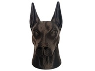 Figurka doberman pies ozdoba czarna na prezent