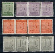 Niemcy okupacja Zachodnia Saksonia 1945 Znaczki 128-131 **