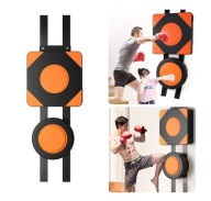 Mata bokserska na ścianę zestaw 2 tarcz czarny