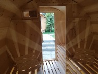 Odkryj Luksus Wellness Sauna Beczka z przedsionkiem 3,4m- sauna ogrodowa