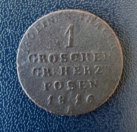Wielkie Księstwo Poznańskie- 1 grosz, 1816 A