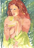 =Obraz=AKT =akwarela=kobieta=Joanna MAŁOSZCZYK