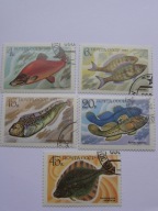 ZSRR - ryby - Mi. 5294-98 - kasowane