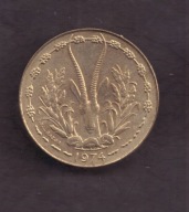 Francuska Afryka Zachodnia - 10 Frank 1974 rok