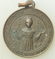 Włochy - medalik Św. Cecylia - 21mm