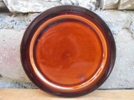 BRĄZOWE Talerze Deserowe_Porcelit PRUSZKÓW PRL