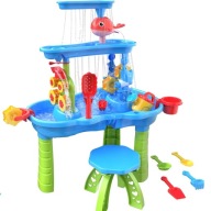 Stolik wodny Woopie wielokolorowy 37 el. zabawa wodą i piaskiem