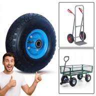 KÓŁKO DO WÓZKA TACZKI TRANSPORTOWE METALOWE 260MM 136KG ŁOŻYSKO NOWE