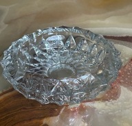 KRYSZTAŁOWA DUŻA CIĘŻKA POPIELNICZKA PRL