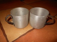 STARY KUBEK ALUMINIOWY 2 SZTUKI