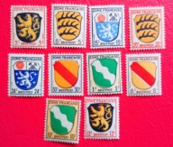 FRANCJA 1945/6 herby czyste**