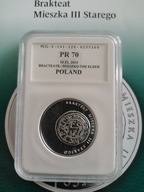 10 zł ( 2014 ) Brakteat Mieszka III Starego PR - 70 - plus folder
