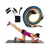 ZESTAW GUM OPOROWYCH FITNESS CROSSFIT | 5X OPÓR RĄCZKI DRZWI NOWE HIT PRO+2