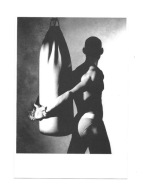 Pocztówka - Bokser i worek treningowy / foto. ...