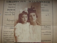 Zakopane - przedwojenne zdjęcie - dziewczynki / siostry