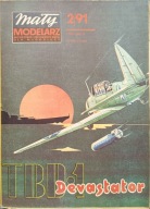 Mały Modelarz 2/1991 samolot TBD-1 Devastator