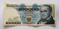 100000 ZŁOTYCH 1990 seria AB