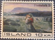 Islandia stary znaczek (10/2