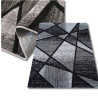 DYWAN DYWANOPOL CZARNY PROSTOKĄTNY 120X170 CM Z KRÓTKIM WŁOSIEM