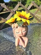 Słoneczniki w pięknej donniczce