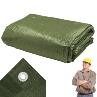 PLANDEKA WODOODPORNA DUŻA MOCNA ZIELONA WODOSZCZELNA WZMACNIANA 2X3M 90G/M2