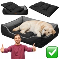 LEGOWISKO KANAPA KOJEC DLA PSA KOTA XL CZARNY WODOODPORNY 92x72 cm DOGGY