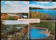 Widokowka Pojezierze Kaszubskie z obiegu ze znaczkiem 1976