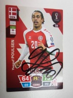Karta panini autograf DaniaYussuf Poulsen World Cup Qatar 2022