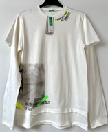 BENETTON KOSZULKA dla chłopca długi rękaw roz 2XlL 11-12 lat 160 cm