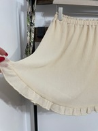 247 beżowa nowa spódnica mięta gnieciona falbanka trapezowa NA-KD XL