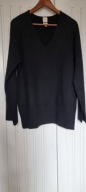 Sweter H&M Premium ovs wełna merino nowy r.XS czarny