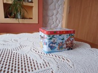 Śliczna metalowa puszka z pozytywką - bdb !!