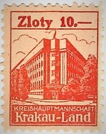 GG Generalgouvernement 10 ZŁ Sądowa Opłata Czysty MNH