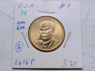 1 dolar 2016 Gerald Ford mennica Philadelphia holder prezydenci