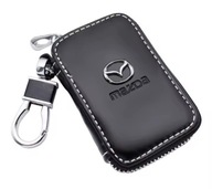 SKÓRZANE ETUI na klucze MAZDA logo KLUCZYK samochodowy ELEGANCKI brelok