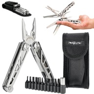 MULTITOOL NARZĘDZIE WIELOFUNKCYJNE WOJSKOWY ZESTAW 14w1+ETUI JAKOŚĆ