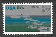 USA - 25 lat drogi wodnej Św. Wawrzyńca 1984 ** Mi 1700 (2080)