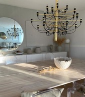 Żyrandol Gino Sarfatti 30 punktów świetlnych (żarówki w zestawie)