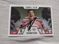Karta topps mach attax autograf RB Leipzig Champions League Benjamin Sesko