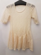 KORONKOWA SUKIENKA XS/S BOHO TUNIKA