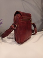 Torba na ramię typu listonoszka ze skóry naturalnej. Hand made!