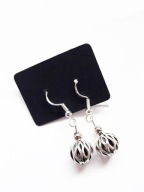 Nowe obłędne eleganckie kolczyki kule handmade glamour