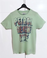 Męska Koszulka T-Shirt Bawełniana Zielona Limonka Petrol |R. L