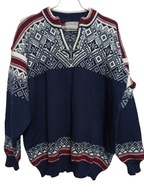 Norleander sweter męski wełniany Norweski z wzorem 54 / L