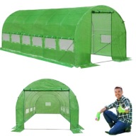 TUNEL FOLIOWY 10m2 OGRODOWY SZKLARNIA MOCNA KONSTRUKCJA OWOCE FOLIA 4x2,5 M