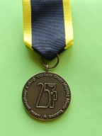 Oryg MEDAL PAMIĄTKOWY XXV-LECIA- STRAŻY MIEJSKIEJ MIASTA KRAKOWA NA WSTĄŻCE