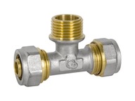 PEX SKRĘCANY TRÓJNIK 16x3/4x16 GZ ALUPEX TROJAK SKRĘCANE Z GWINTEM