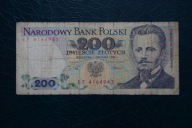 Banknot Polska PRL 200 złotych ser EF 1988 rok !!!